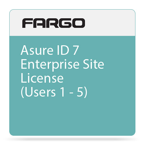 Fargo Site License Upgrade for Asure ID 7 Enterprise ID Card Printing Software (1-5 Users)