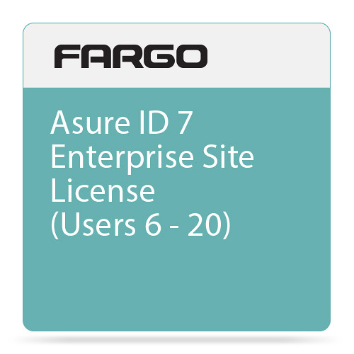 Fargo Site License Upgrade for Asure ID 7 Enterprise ID Card Printing Software (6-20 Users)