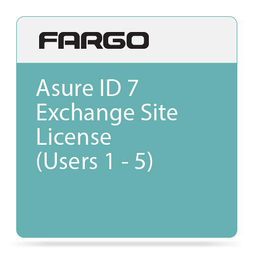 Fargo Site License Upgrade for Asure ID 7 Exchange ID Card Printing Software (1-5 Users)