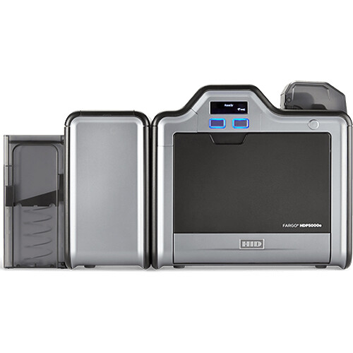 Fargo HDP5000e Dual-Sided Retransfer ID Card Printer with Contact Smart Card Encoding