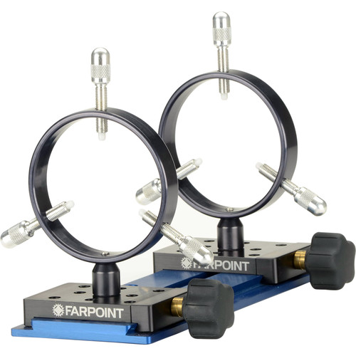 Farpoint 90mm Mounting Rings with Losmandy Dovetail (Set of 2)