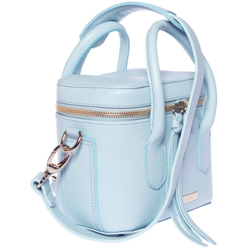 FEDERICO SERRANI Springbok Leather Camera Bag (Aquamarine)