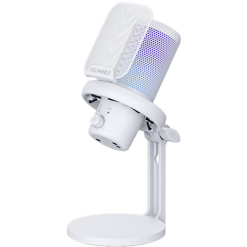 FeelWorld VM1-XS USB-C Gaming Microphone with Desktop VM1-XS-W