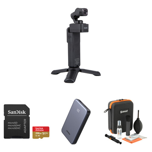 Feiyu Pocket 3 3-Axis Handheld Gimbal Camera Kit with Accessory Bundle