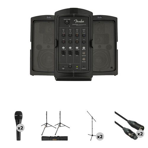 Fender Passport Conference Series 2 Portable Powered PA Kit with
