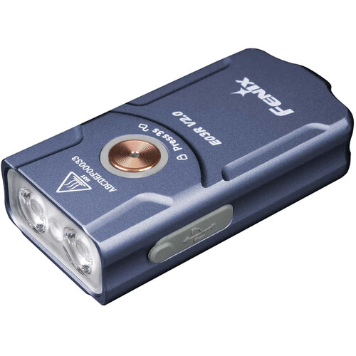 Fenix Flashlight E03R V2.0 Rechargeable Key Chain Flashlight (Blue)