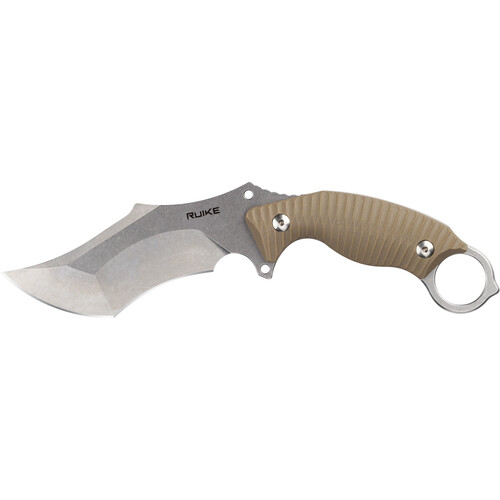 Ruike F181 Fixed Blade Knife (Desert White Handle)