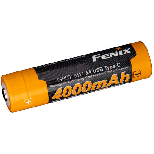 Fenix Flashlight 18650 Li-Ion Battery with USB-C Charging Port (4000mAh)