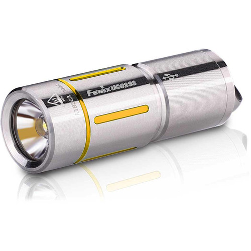 Fenix Flashlight UC02SS Rechargeable LED Keychain Flashlight (Gold)