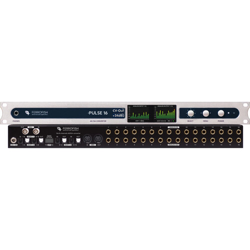 Ferrofish Pulse 16 with Analog I/O Modified for  CV/Gate, +24 dBu Level Compatibility