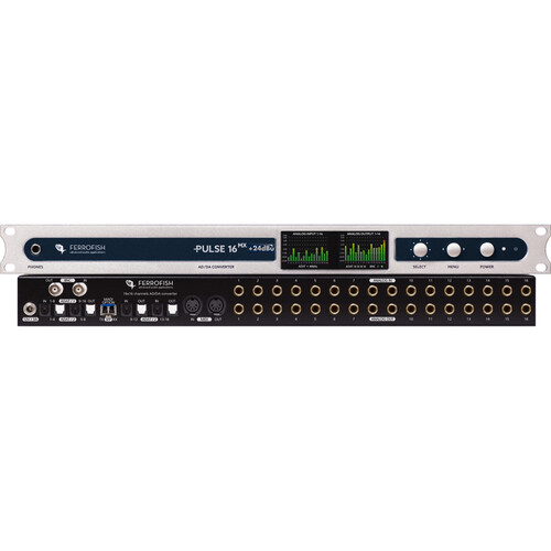 Ferrofish Pulse 16 MX with Analog I/O Modified for +24dBu Level Compatibility