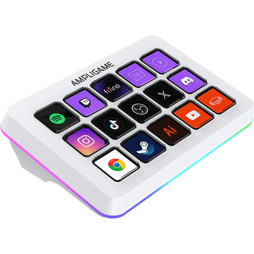 FIFINE AmpliGame D6 Stream Controller Deck (White)