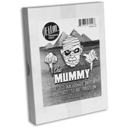 Film Photography Project Mummy 400 Black and White Negative Film (4 x 5", 25 Sheets)