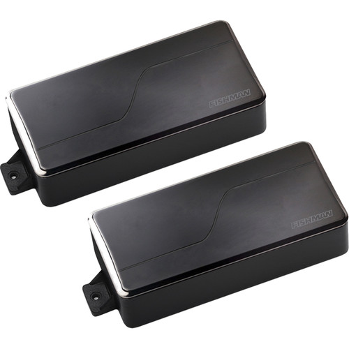 Fishman Fluence Modern Alnico & Ceramic Humbucker Pickup Set for 7-String Guitar (Black Nickel)