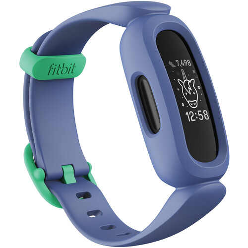 Fitbit Ace 3 Activity Tracker for Kids (Cosmic Blue/Astro Green)