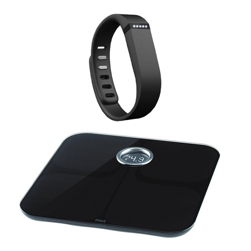 Fitbit Flex Activity + Sleep Wristband with Aria Wi-Fi Smart Scale Kit (Black)