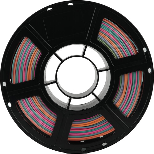 FlashForge 1.75mm PLA Silk Filament (2.2 lb, Rainbow Candy)