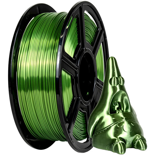 FlashForge 1.75mm PLA Silk Filament (2.2 lb, Green)