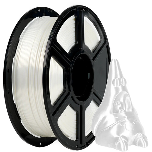 FlashForge 1.75mm PLA Silk Filament (2.2 lb, White)