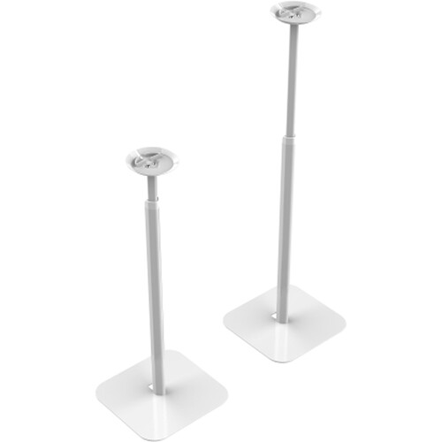 FLEXSON Essentials Adjustable Floor Stand for Sonos ERA 100 (White, Pair)