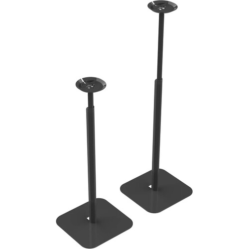 FLEXSON Essentials Adjustable Floor Stand for Sonos ERA 100 (Black, Pair)