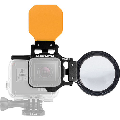 Flip Filters FLIP6 Pro Package with SHALLOW, DIVE & DEEP Filters & +15 MacroMate Mini Lens for GoPro 3, 3+, 4, 5, 6