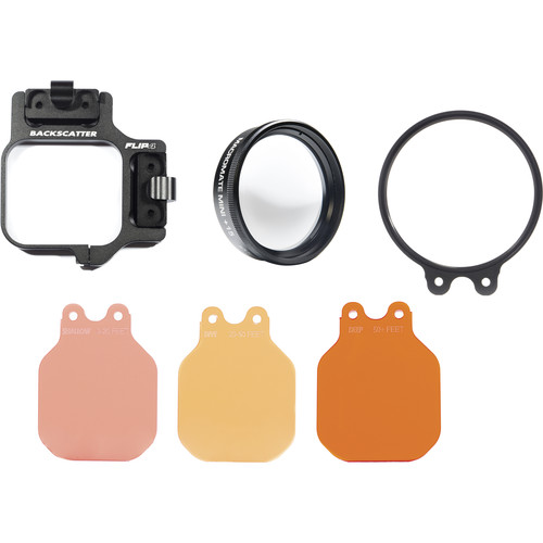 Flip Filters FLIP4 Pro Package with 3-Filter Kit and +15 MacroMate Mini for GoPro