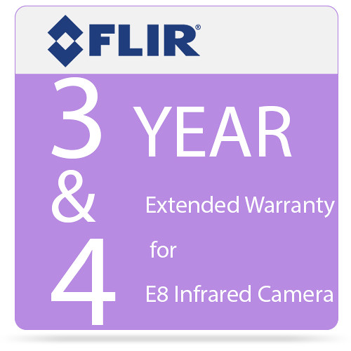 FLIR 3 & 4 Year Extended Warranty for E8 Infrared Camera