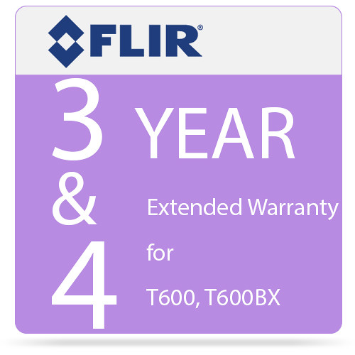 FLIR 3 and 4-Year Extended Warranty for T600 and T600bx IR Cameras