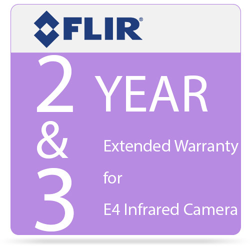 FLIR 2 & 3 Year Extended Warranty for E4 Infrared Camera