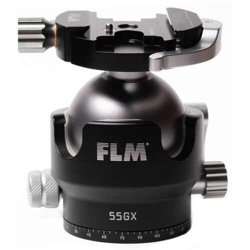 FLM 55GX Centerball Tripod Head with QLB-60 QR Clamp