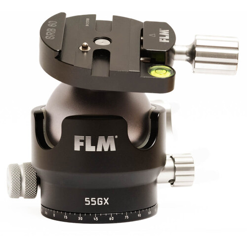 FLM 55GX Centerball Tripod Head with SRB-60 QR Clamp