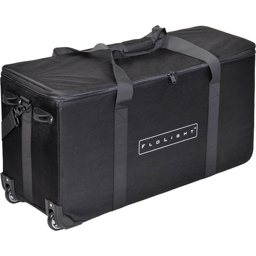 FloLight Rolling, Padded Light Kit Carry Case for 3 FL-110 Fixtures or Others