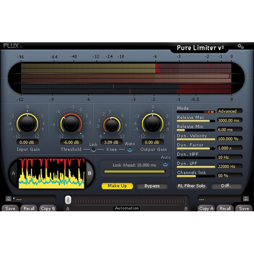 FLUX Pure Limiter v3 Transparent Dynamics Control Plug-In (Download)