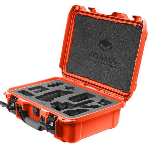Foama Carry-On Hard Case with Foam Insert for Sony FX-3 (Orange/Black, 16L)