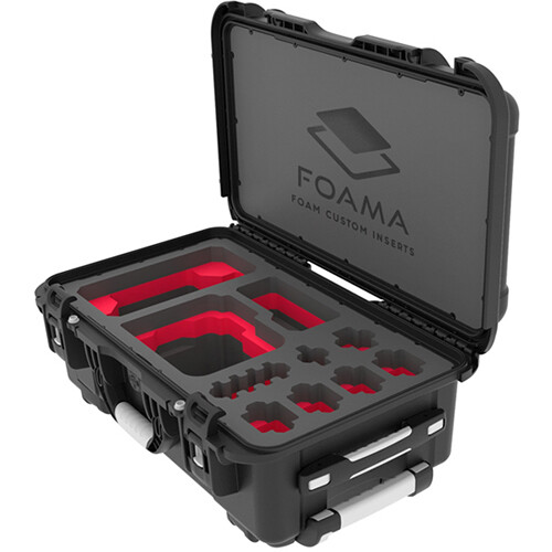 Foama Carry-On Case for Sony FX6 (Red Insert) 443BK0935RD B&H