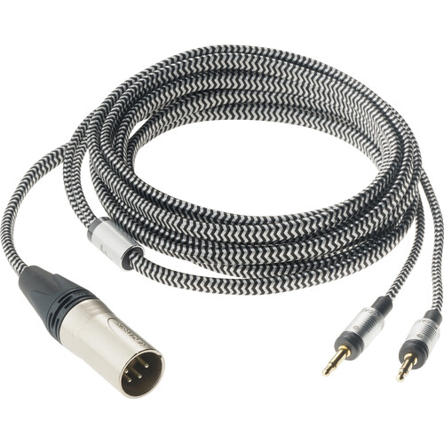 Focal 10' Braided Cable with 4-Pin XLR Male Connector for Clear Headphones (10')