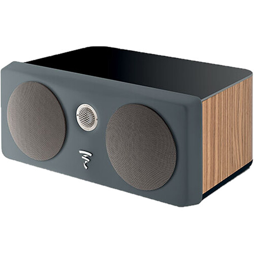 Focal Kanta Center Channel Speaker (Matte Walnut & Dark Gray, Single)