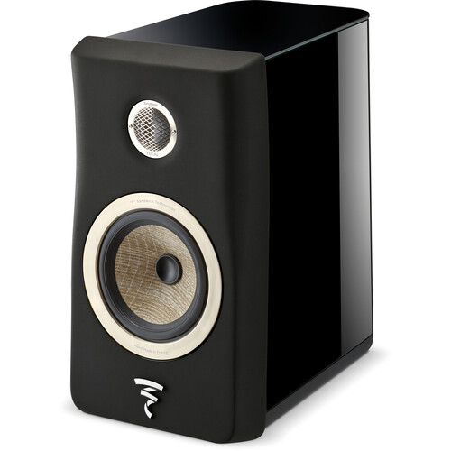 Focal Kanta N°1 Bookshelf Speaker (High-Gloss Black & Black, Single)