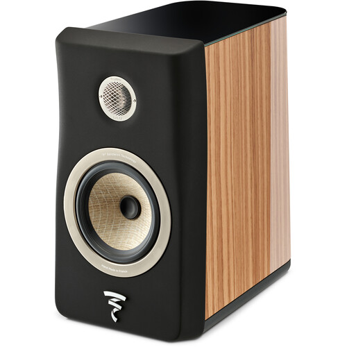 Focal Kanta N°1 Bookshelf Speaker (High-Gloss Walnut & Black, Single)