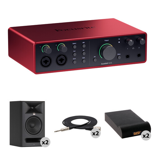 Focusrite Scarlett 16i16 USB-C Audio/MIDI Interface Mixing Kit (4th Generation)