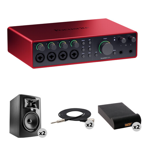 Focusrite Scarlett 18i16 USB-C Audio/MIDI Interface Mixing Kit (4th Generation)