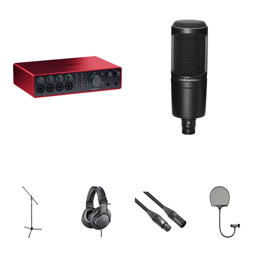 Focusrite Scarlett 18i16 USB-C Audio/MIDI Interface Kit with AT2020 Condenser Microphone (4th Generation)