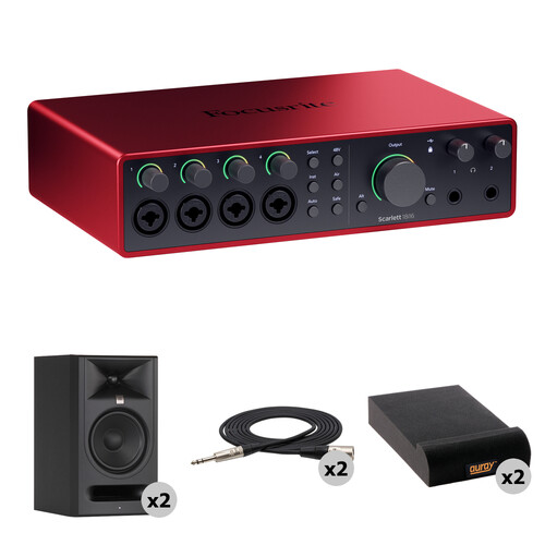 Focusrite Scarlett 18i16 USB-C Audio/MIDI Interface Mixing Kit (4th Generation)