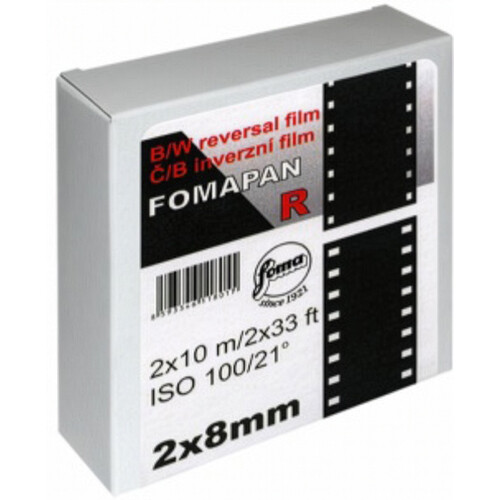 Foma Fomapan R100 Black and White Transparency Film (Double Standard 8mm, 32.8' Reel)