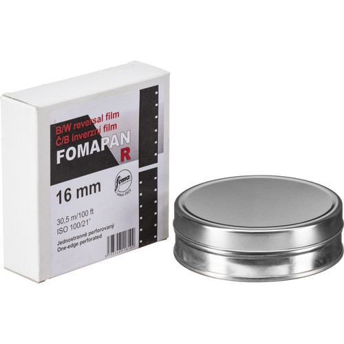 Foma Fomapan R100 Black and White Transparency Film (Super 16mm, 100' Reel)
