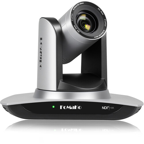 FoMaKo FMK20UH NDI 1080p AI Auto-Tracking PTZ Camera with 20x Optical Zoom (Gray)
