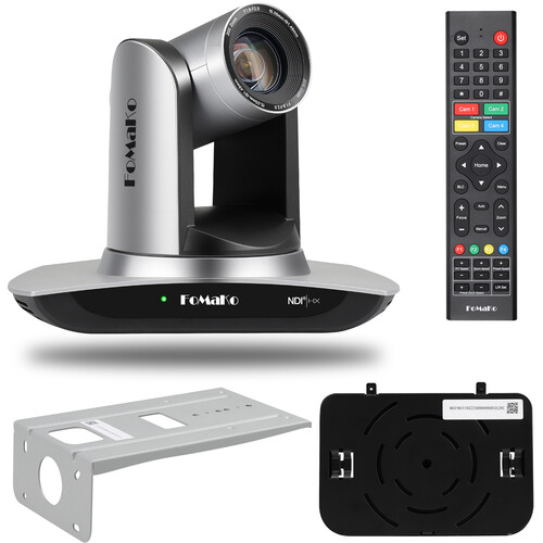 FoMaKo FMK20UH NDI 1080p AI Auto-Tracking PTZ Camera with 20x Optical Zoom (Black)