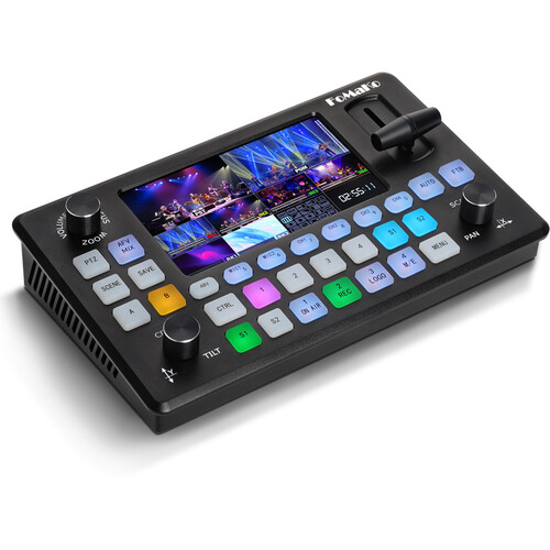FoMaKo KC601 Pro 1080p HDMI Video Live Streaming Switcher/Mixer with 5.5" LCD Monitor