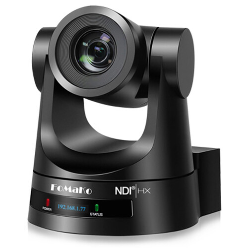 FoMaKo KN20A Pro NDI PTZ Camera with 20x Optical Zoom (Black)